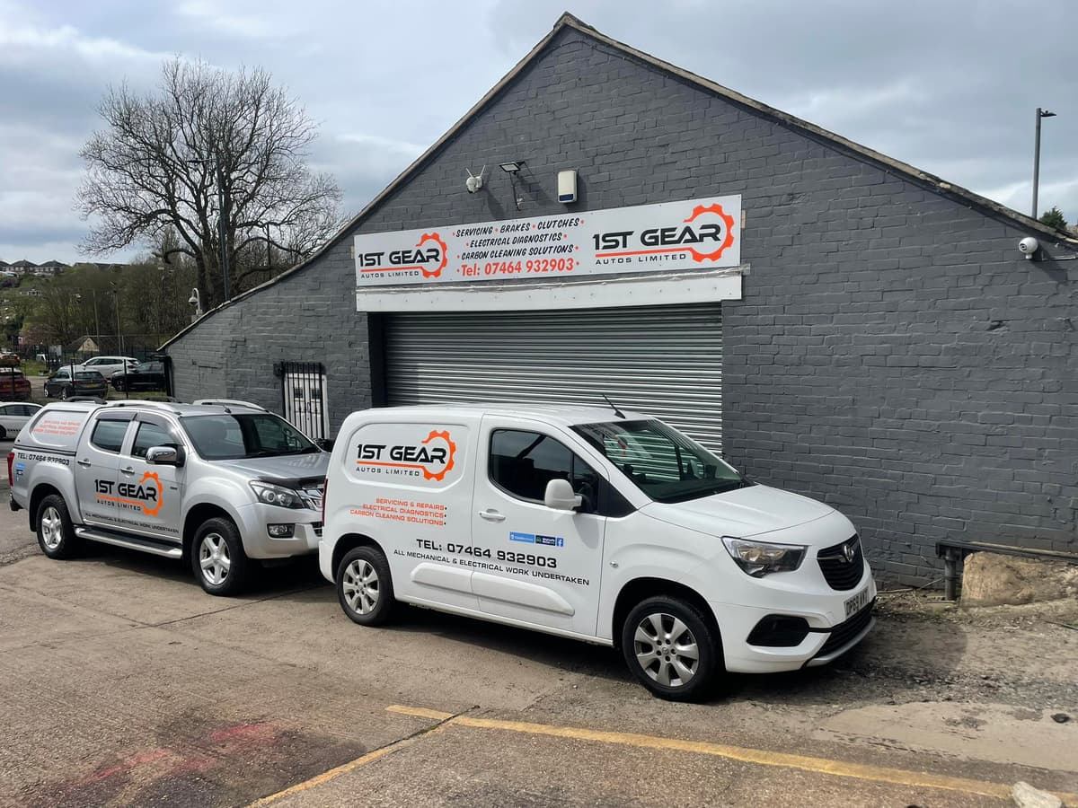 Mechanic working on a car